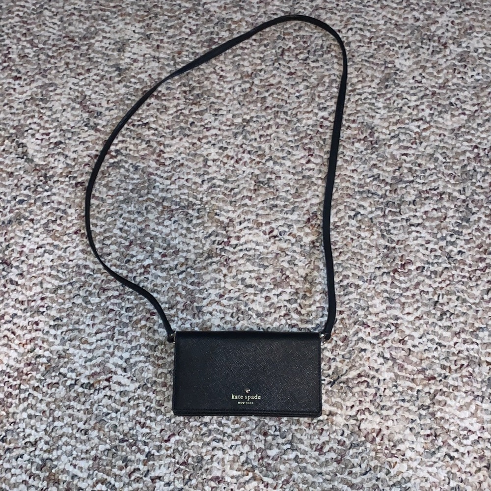 Black Kate spade mini cross body bag